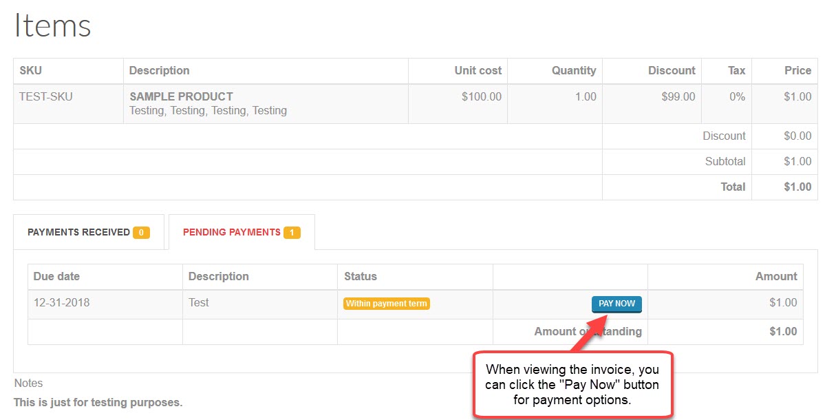 Invoice Payments